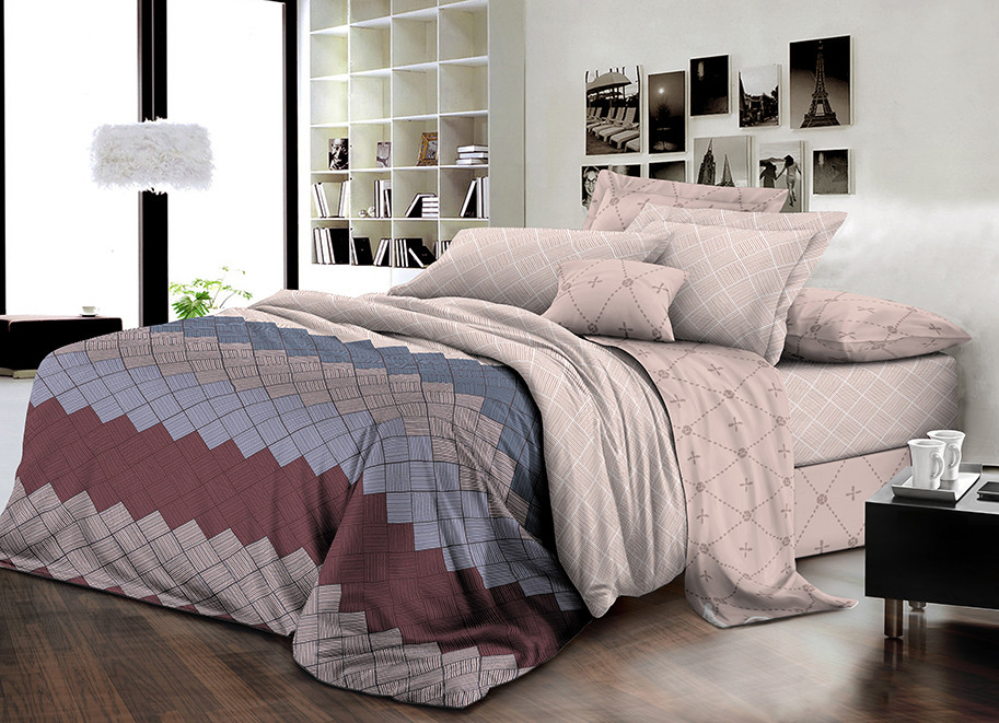 Двоспальний набір постільної білизни 180*220 із Ранфорсу №186095AB Черешенка™