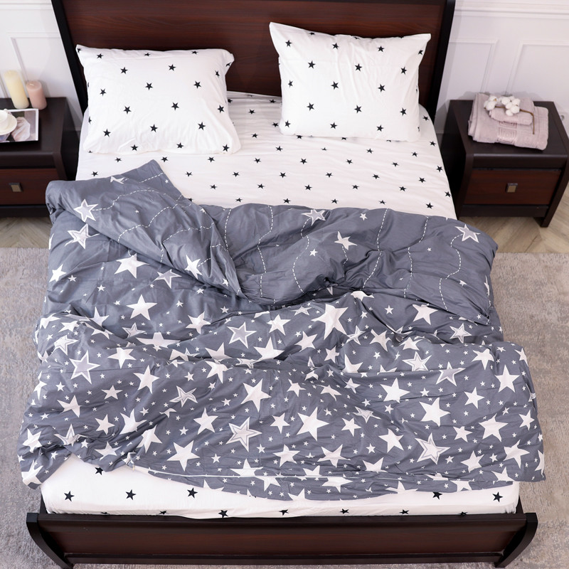 Двоспальний набір постільної білизни 180*220 із Сатину №44320AB Черешенка™