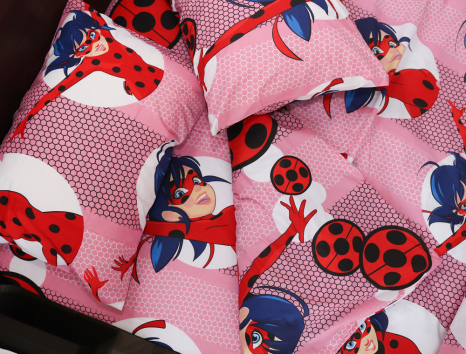 Полуторний набір постільної білизни 150*220 із Бязі "Gold" №16174 Черешенка™