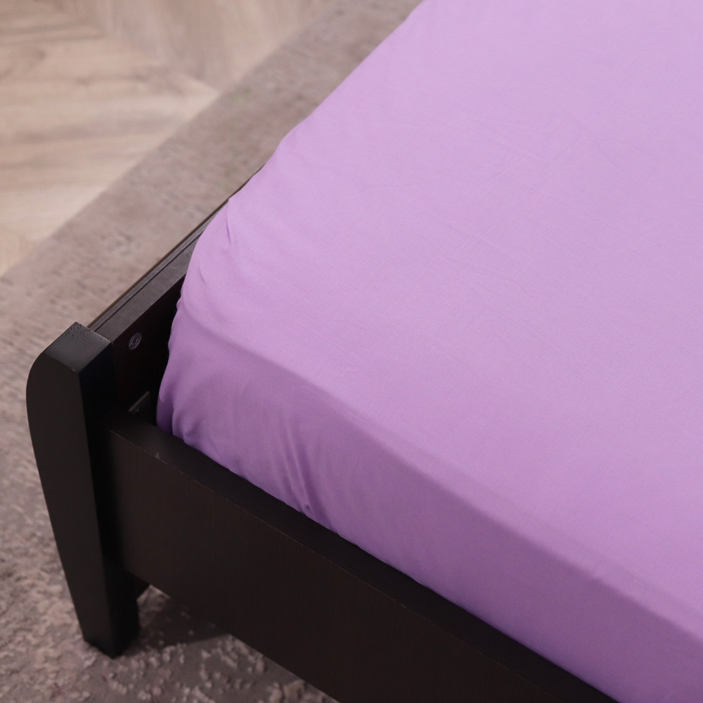 Простирадло на резинці (90*200*25) бузкове №662323