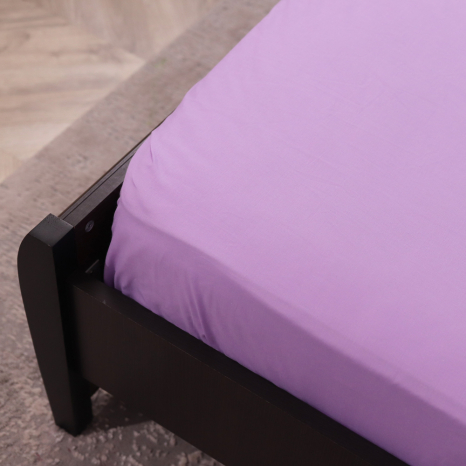 Простирадло на резинці (90*200*25) бузкове №662323