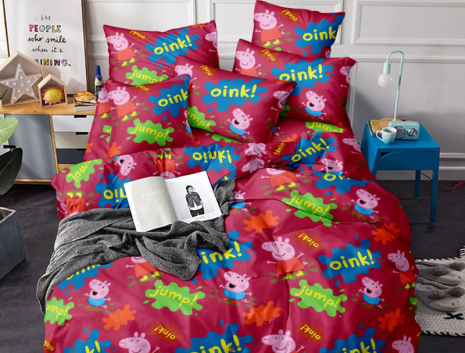 Ткань для постельного белья Бязь "Gold" Lux детская GLB336pink