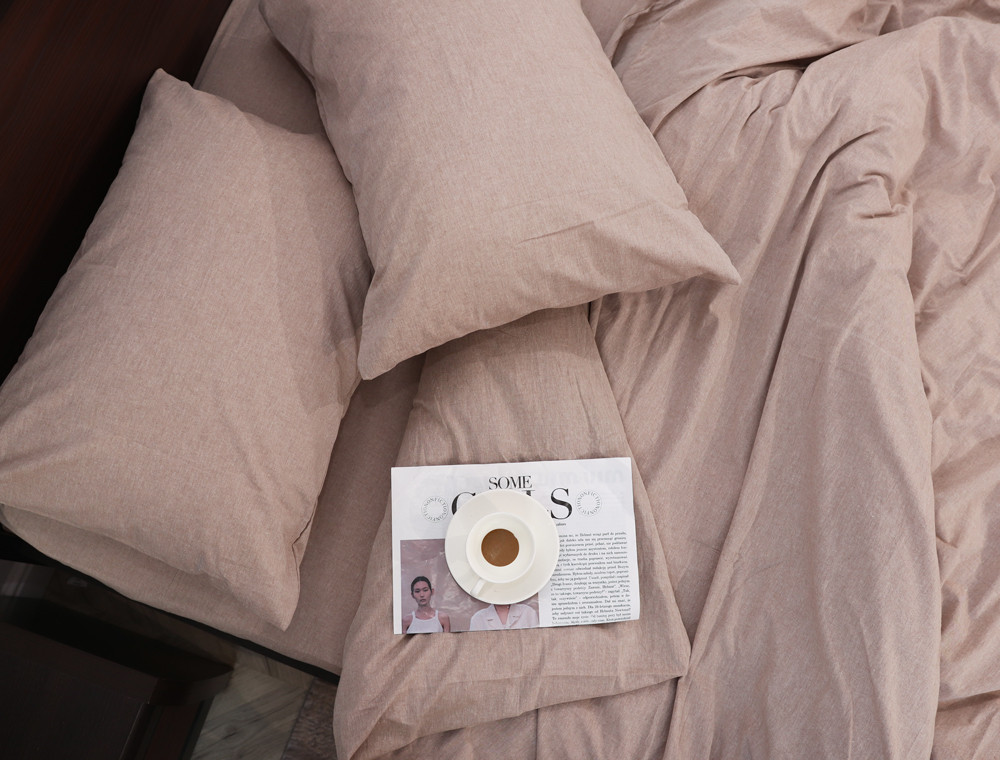 Двуспальный набор постельного белья 180*220 из Вареного Хлопка №87120 Черешенка™