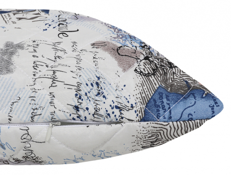 Подушка стьобана на блискавці 50*70 мікрофібра/холлофайбер №5070-12