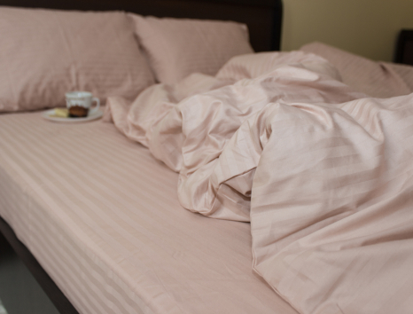 Двоспальний набір постільної білизни 180*220 зі Страйп Сатину №5412077 KRISPOL™