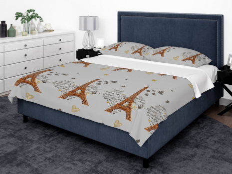 Тканина для постільної білизни Бязь "Gold" Lux GL3697grey