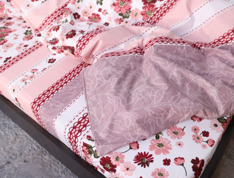 Двоспальний набір постільної білизни 180*220 із Бязі "Gold" №152043 Черешенка™