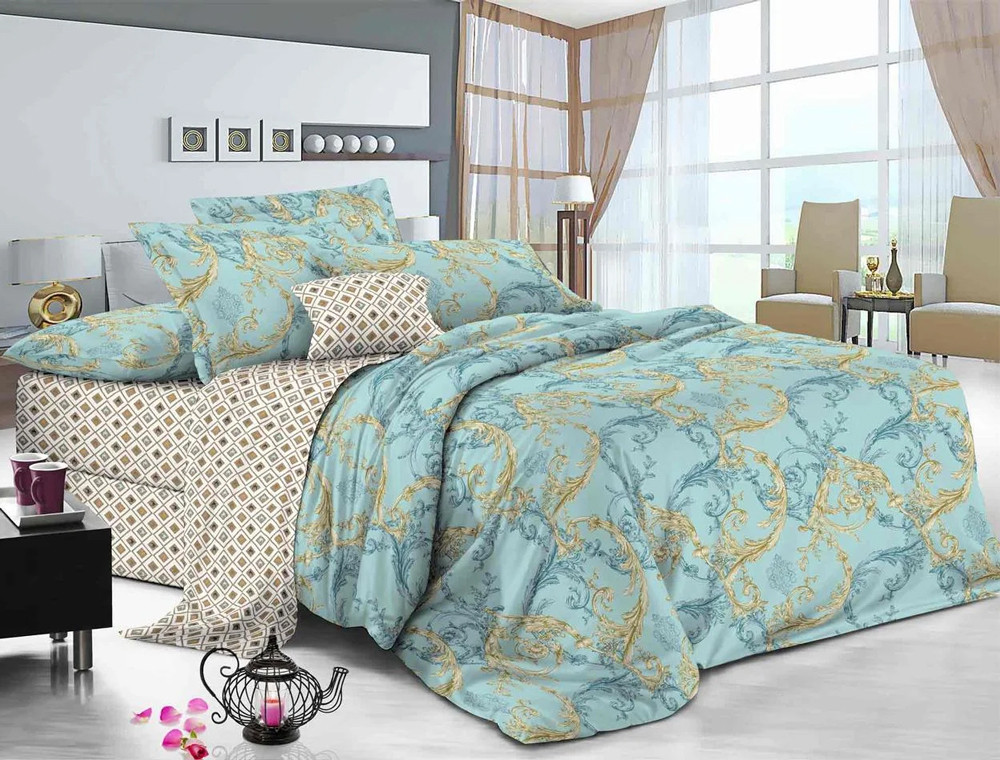 Ткань для постельного белья Сатин S13-2 (A+B) - (60м+60м)