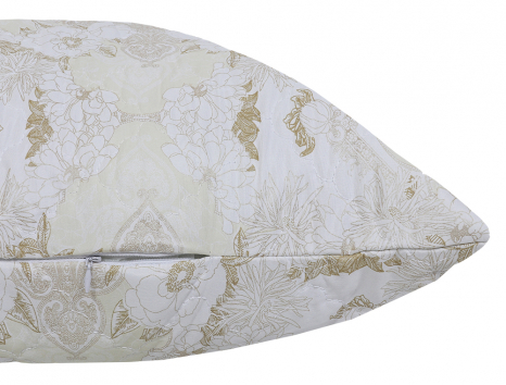 Подушка стьобана на блискавці 70*70 мікрофібра/холлофайбер №7070-10