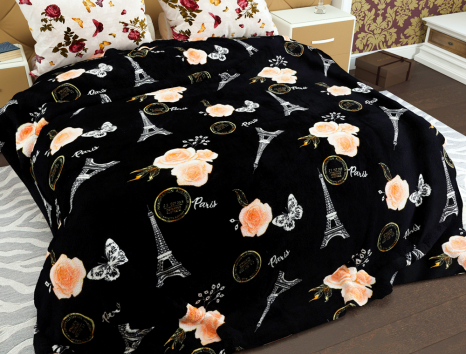 Полуторний флісовий плед №33622