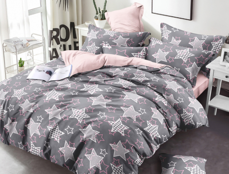 Сімейний набір постільної білизни із Сатину №1771AB Черешенка™