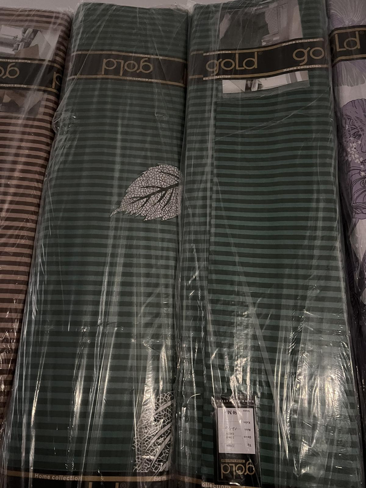 Ткань для постельного белья Бязь "Gold" Lux GL1858green (A+B) - (50м+50м)