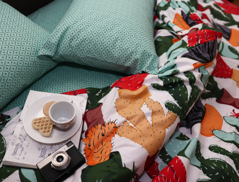 Евро макси набор постельного белья 200*220 из Бязи "Gold" №151332AB Черешенка™