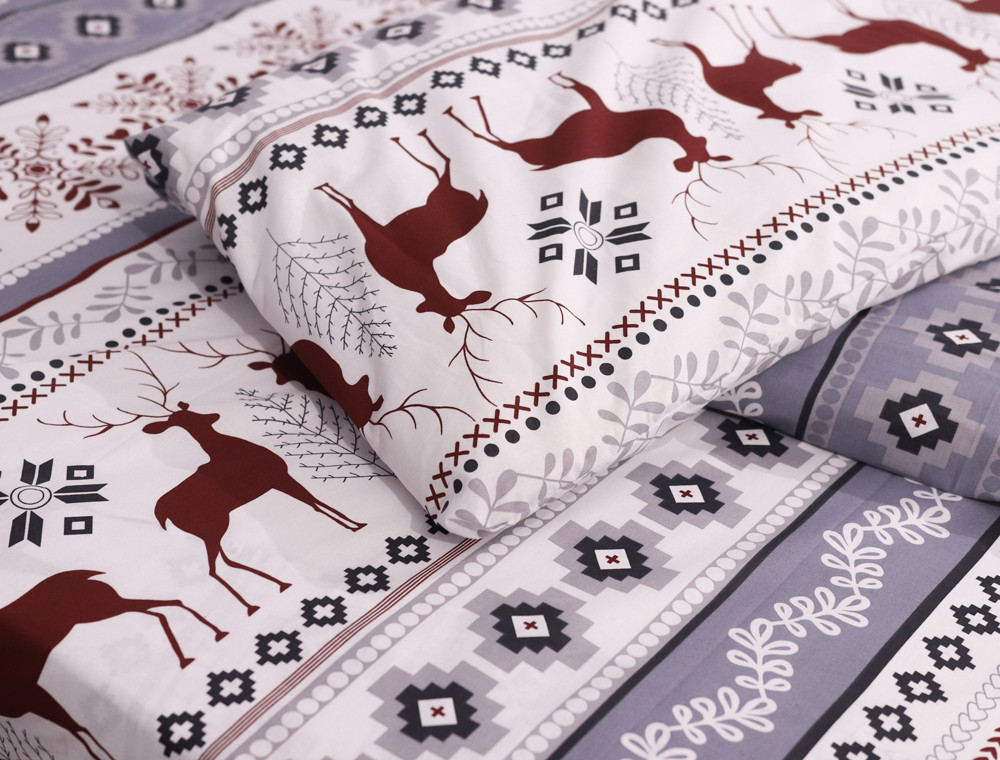 Євро-максі набір постільної білизни 200*220 із Бязі "Gold" №151632 Черешенька™