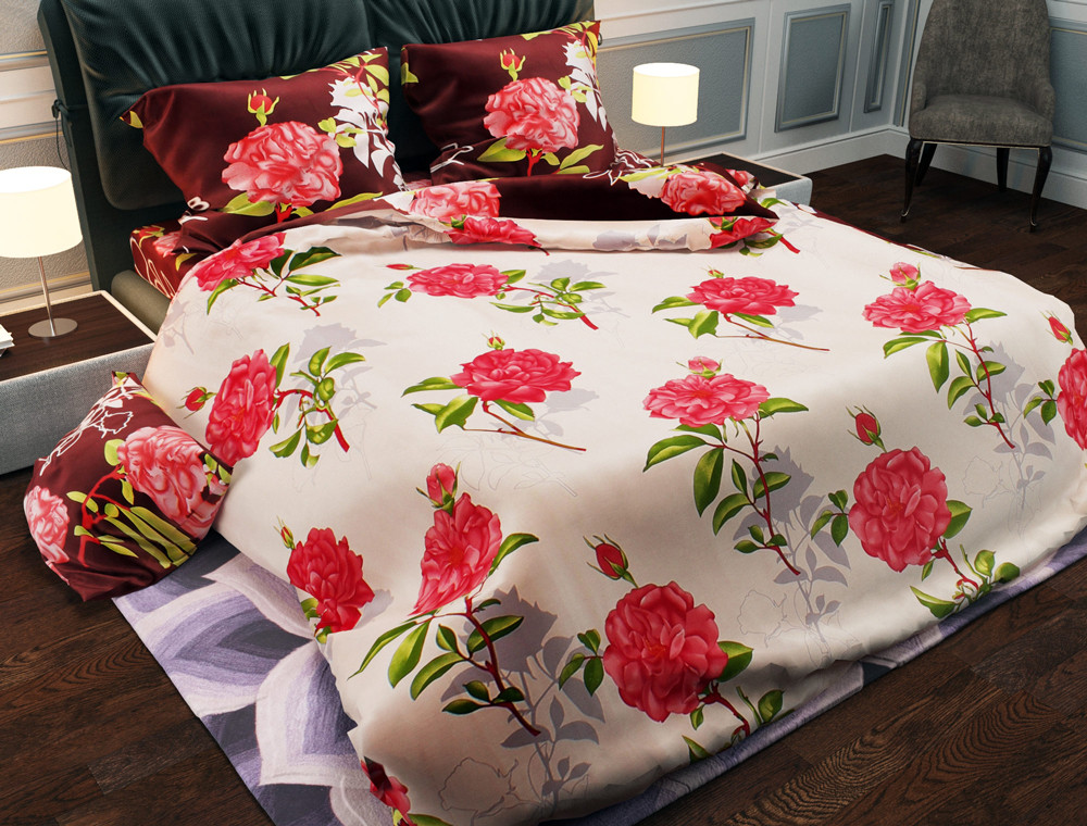 Тканина для постільної білизни Бязь "Gold" Lux GL1090 (A+B) - (50м+50м)