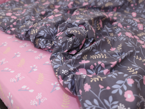 Двоспальний набір постільної білизни 180*220 із Бязі "Gold" №151567AB Черешенка™