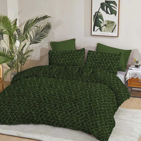 Ткань для постельного белья Бязь "Gold" Lux GL50928green