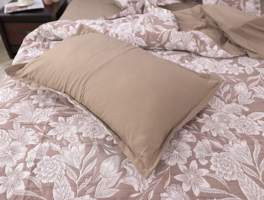 Євро-максі набір постільної білизни 200*230 із Мусліну №600-24 Черешенка™