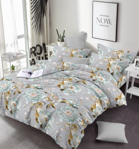 Ткань для постельного белья Бязь "Gold" Lux GL17800grey