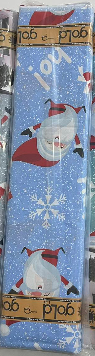 Тканина для постільної білизни Бязь "Gold" Lux GL1019blue