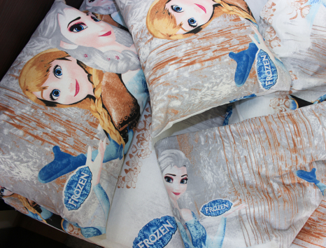 Полуторний набір постільної білизни 150*220 із Бязі "Gold" №164323 Черешенька™