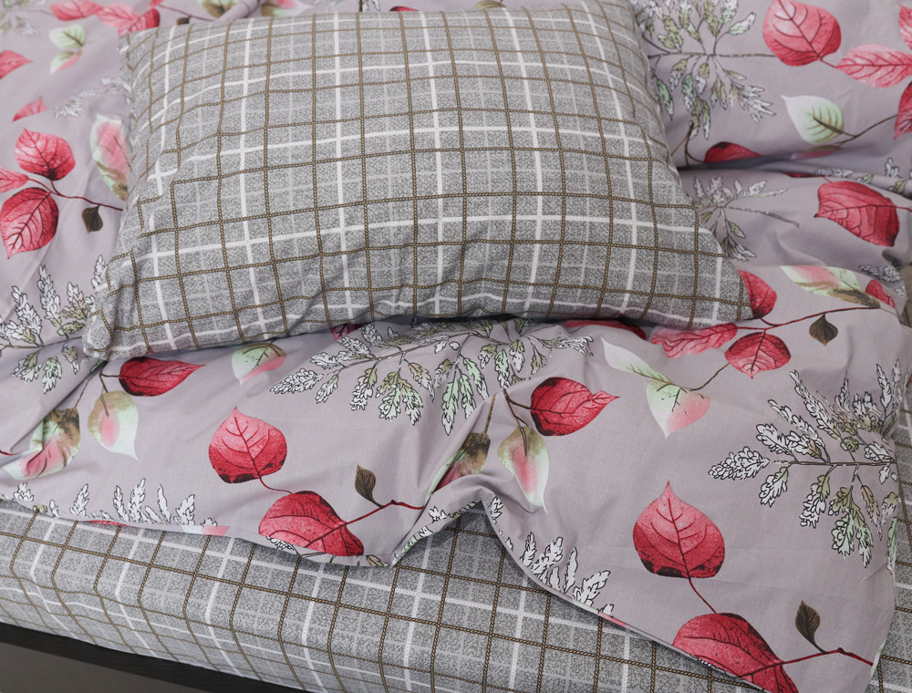 Двоспальний набір постільної білизни 180*220 із Бязі "Gold" №158040AB Черешенка™