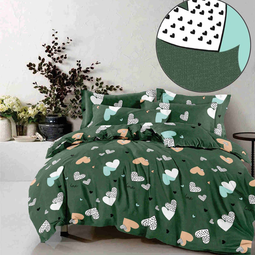 Тканина для постільної білизни Бязь "Gold" GLL910Green