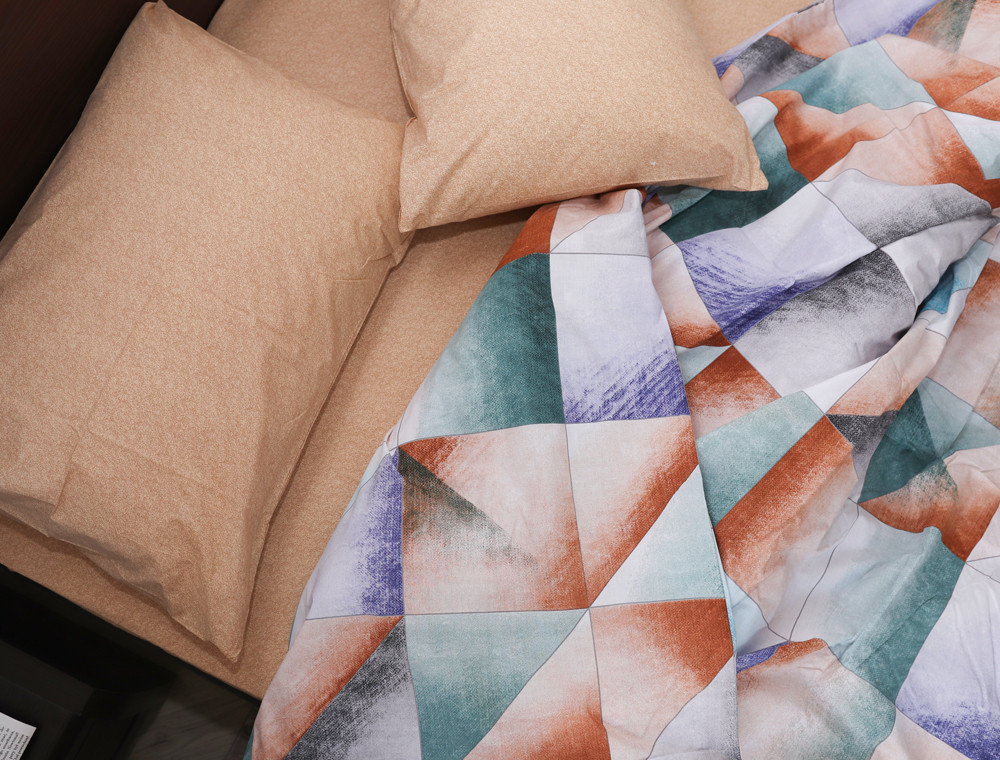 Полуторний набір постільної білизни 150*220 із Бязі "Gold" №154527AB Черешенка™