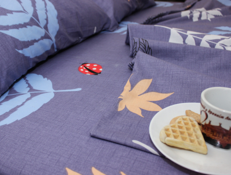 Полуторний набір постільної білизни 150*220 із Ранфорсу №182120 Черешенка™