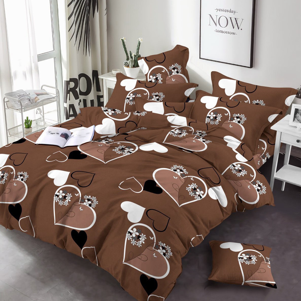 Тканина для постільної білизни Бязь "Gold" Lux GL3790brown