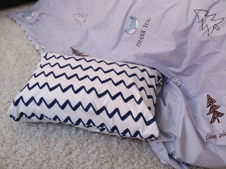 Полуторний набір постільної білизни 150*220 із Бязі "Gold" №154269AB Черешенка™