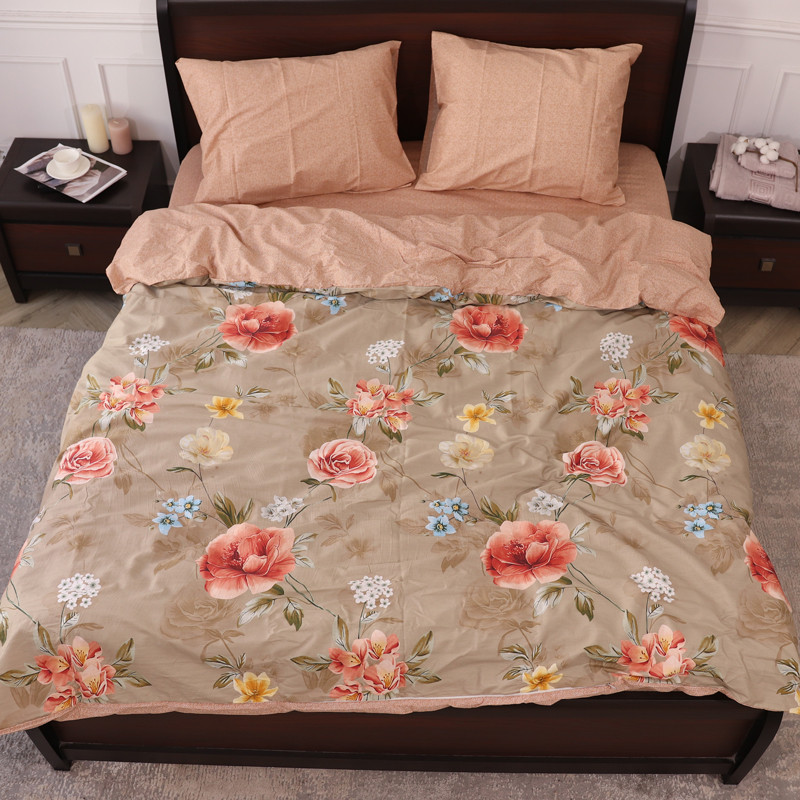 Полуторний набір постільної білизни 150*220 із Сатину №44273AB Черешенка™