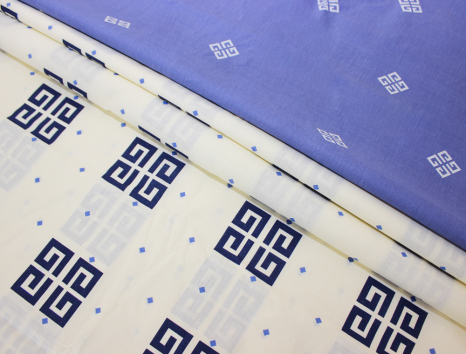 Ткань для постельного белья Бязь "Gold" Lux "Греческая символика" GL1368 (A+B) - (50м+50м)