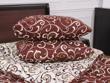 Двоспальний набір постільної білизни 180*220 із Бязі "Gold" №152100AB Черешенка™