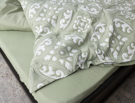 Евро макси набор постельного белья 200*230 из Муслина №600-11 Черешенка™