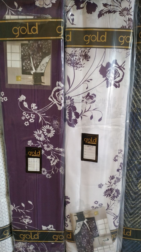 Ткань для постельного белья Бязь "Gold" Lux GL1022 (A+B) "Цветочный принт (фуксия)" - (50м+50м)