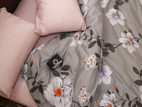 Сімейний набір постільної білизни із Сатину №018AB Черешенка™