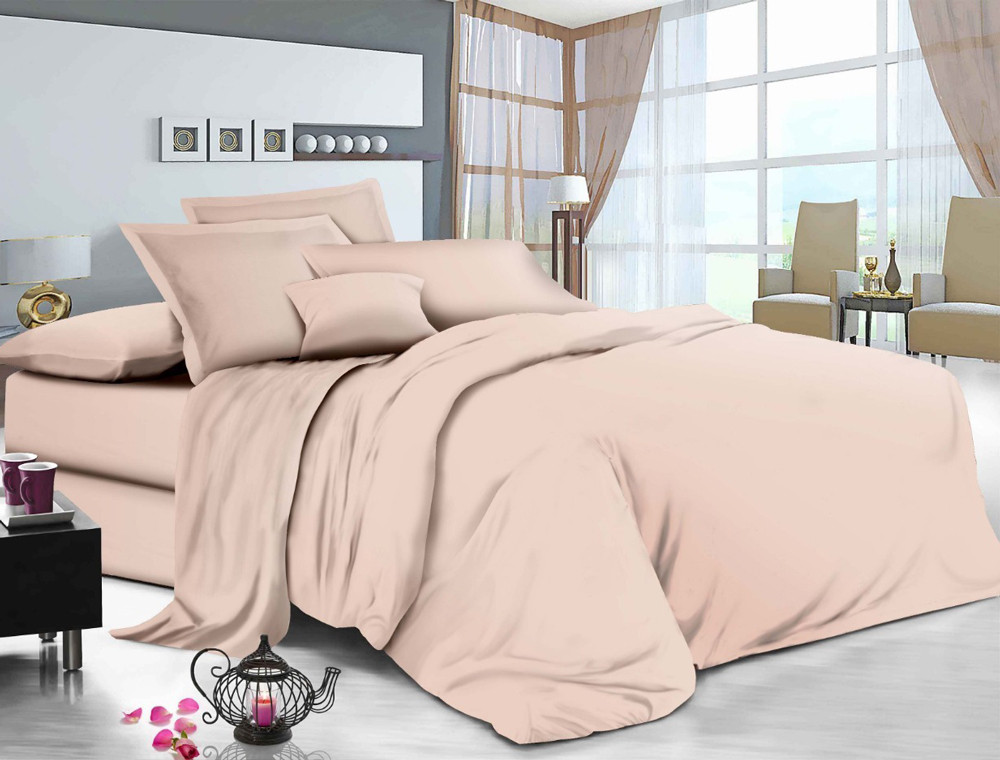 Двоспальний набір постільної білизни 180*220 із Бязі "Gold" з простирадлом на резинці №141024 Черешенка™