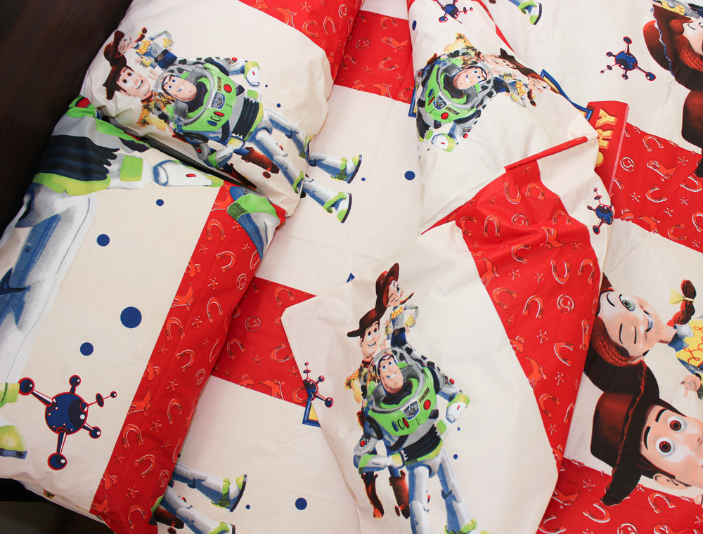 Полуторний набір постільної білизни 150*220 із Бязі "Gold" №164301 Черешенька™