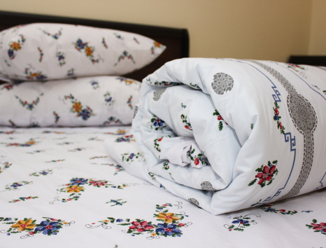 Полуторный набор постельного белья 150*220 из Бязи "Gold" №15179 Черешенка™