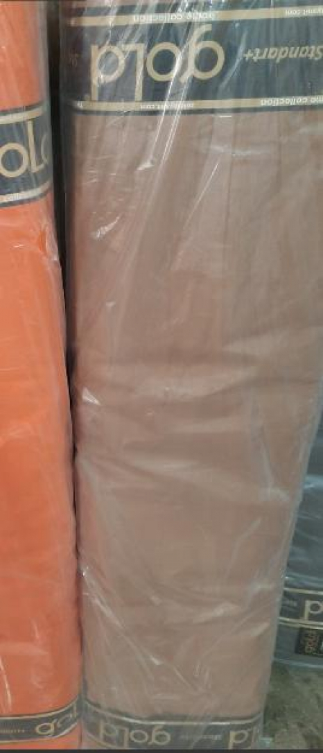 Ткань для постельного белья Бязь "Gold" Lux однотонная GL001Coffee (50м)