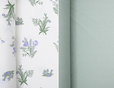 Ткань для постельного белья Сатин S-352 (A+B) - (60м+60м)