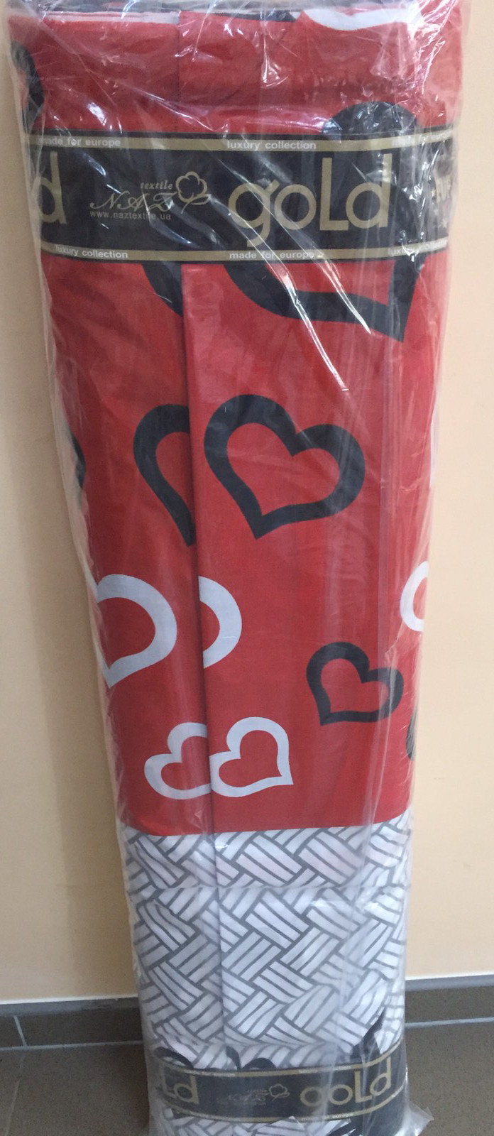 Тканина для постільної білизни Бязь "Gold" Lux "Любовний період" GL1142