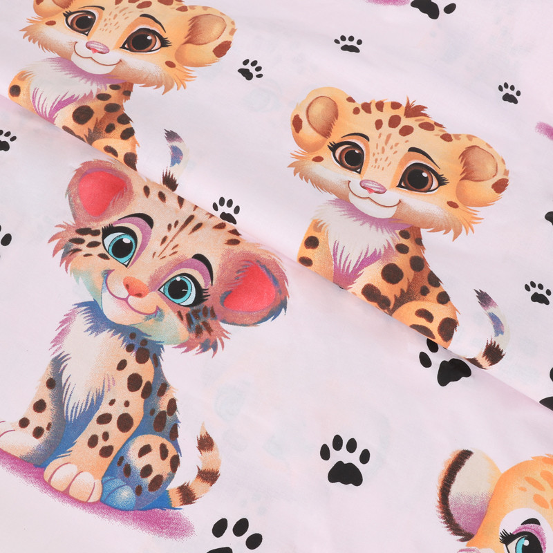 Ткань для постельного белья Бязь "Gold" Lux детская GLB8127pink