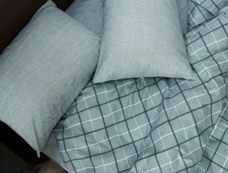 Полуторний набір постільної білизни 150*220 із Бязі "Gold" №151903AB Черешенка™