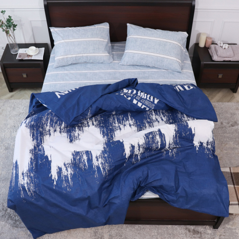 Полуторний набір постільної білизни 150*220 із Бязі "Gold" №151335AB Черешенка™