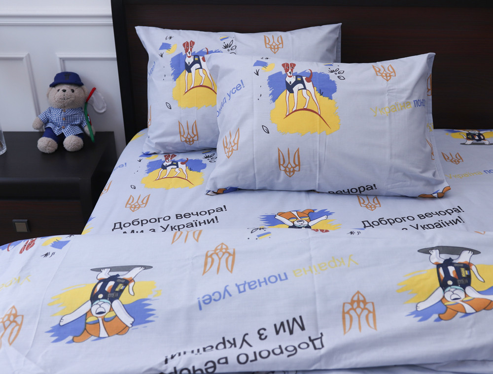 Полуторний набір постільної білизни 150*220 із Бязі "Gold" №1530674 Черешенка™