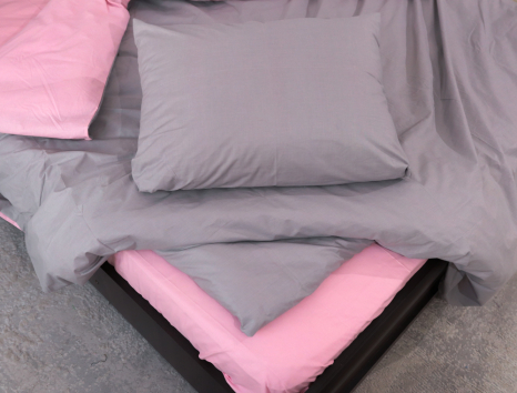 Евро макси набор однотонного постельного белья 200*220 из Бязи "Gold" №1555121AB Черешенка™