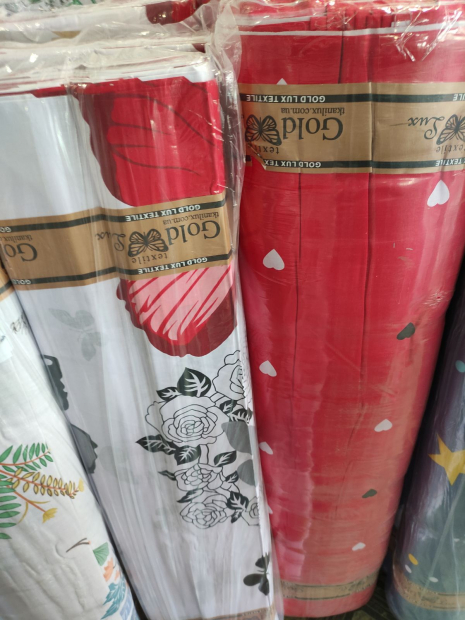 Ткань для постельного белья Бязь "Gold" Lux "Миграция бабочек" GL1625 (A+B) - (50м+50м)