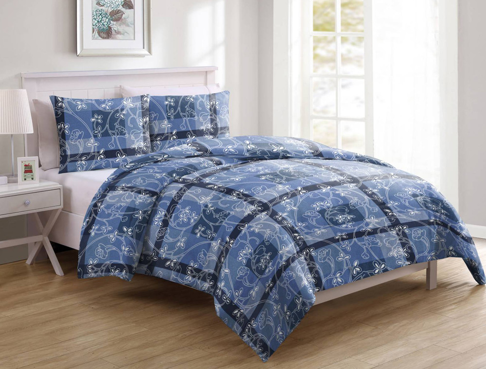 Тканина для постільної білизни Бязь "Gold" Lux GL3621blue